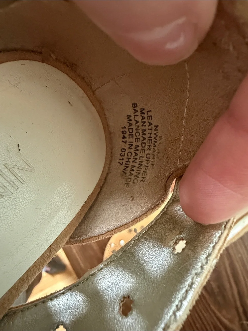 Sold- Nine West Camel Suede Studded Ballet Flats